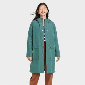 A New Day Teal Women's Rain Coat Sizes: XS NWT